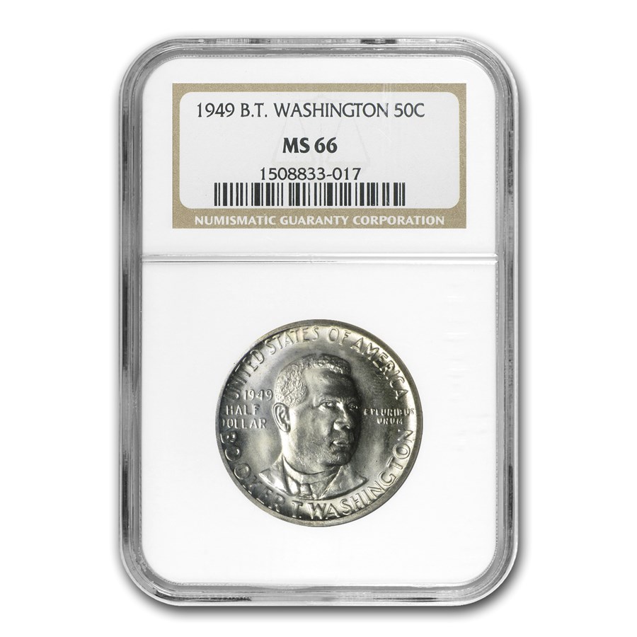 1949 Booker T. Washington Half Dollar MS-66 NGC