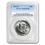 1949-D Franklin Half Dollar MS-64 PCGS (FBL)