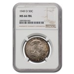 1949-D Franklin Half Dollar MS-66 NGC (FBL)