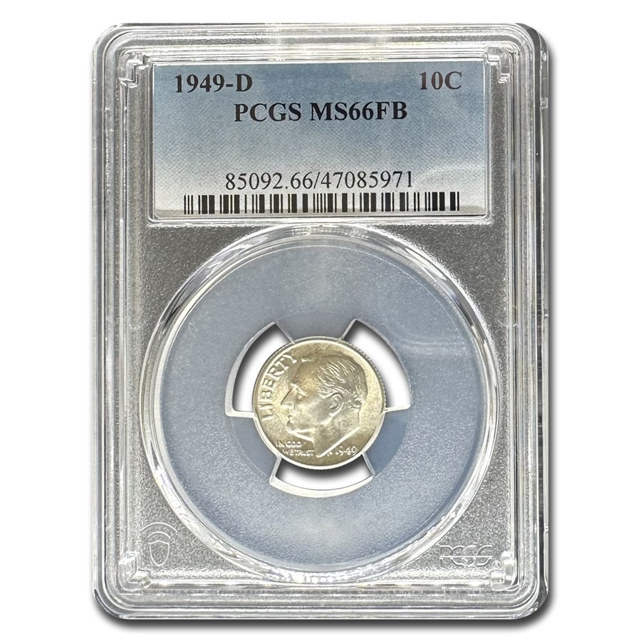 1949-D Roosevelt Dime MS-66 PCGS (FB)