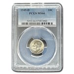 1949-D Roosevelt Dime MS-66 PCGS