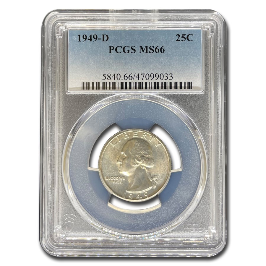 1949-D Washington Quarter MS-66 PCGS