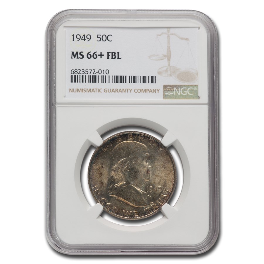 1949 Franklin Half Dollar MS-66+ NGC (FBL)