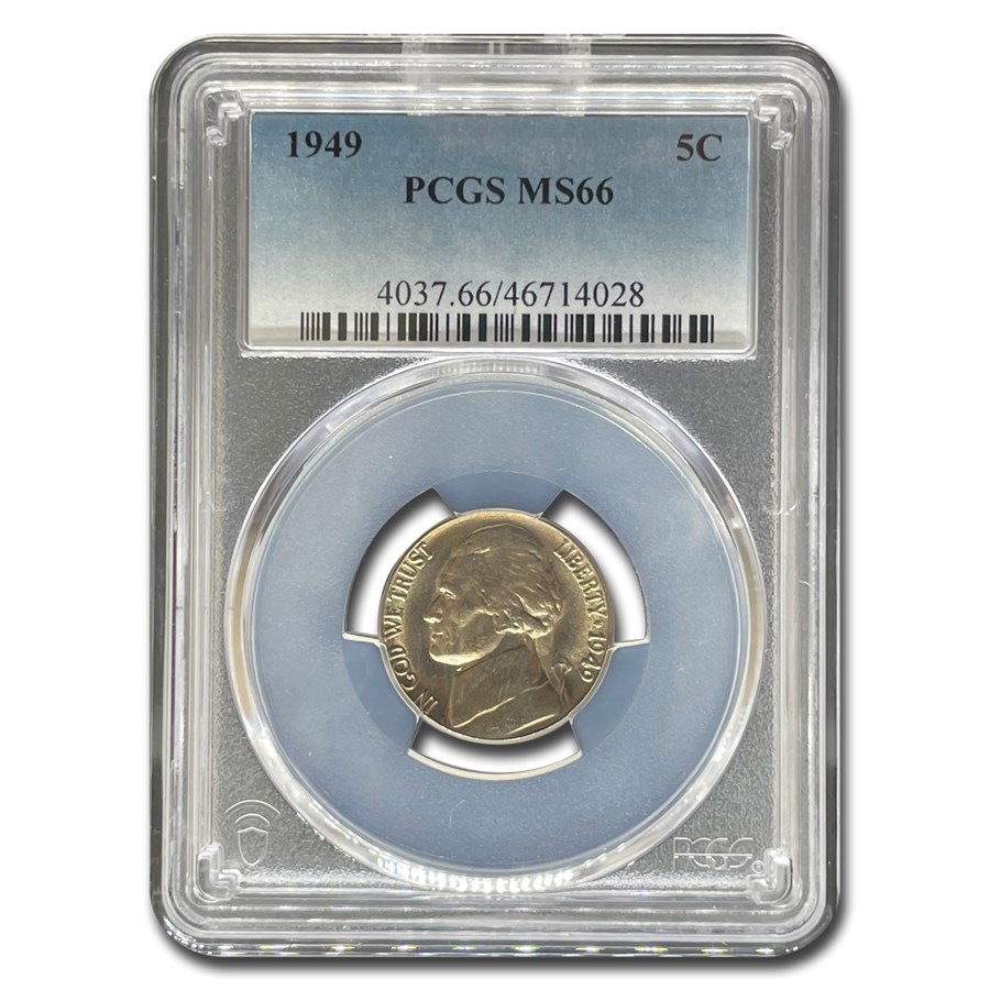 1949 Jefferson Nickel MS-66 PCGS