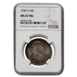 1949-S Franklin Half Dollar MS-67 NGC (FBL)