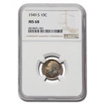 1949-S Roosevelt Dime MS-68 NGC