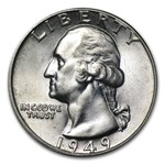 1949 Washington Quarter BU