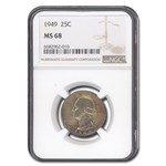 1949 Washington Quarter MS-68 NGC