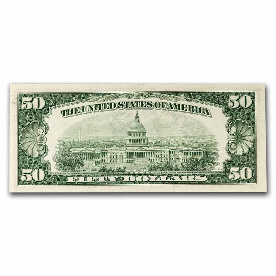 Buy 1950-D* (B-New York) $50 FRN AU (Fr#2111-B*) Star Note | APMEX