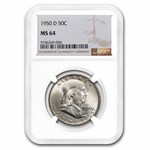 1950-D Franklin Half Dollar MS-64 NGC