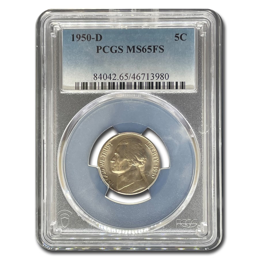 1950-D Jefferson Nickel MS-65 PCGS (Full Steps)