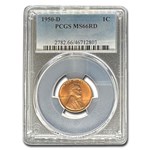 1950-D Lincoln Cent MS-66 PCGS (Red)