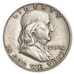 1950 Franklin Half Dollar Fine/XF