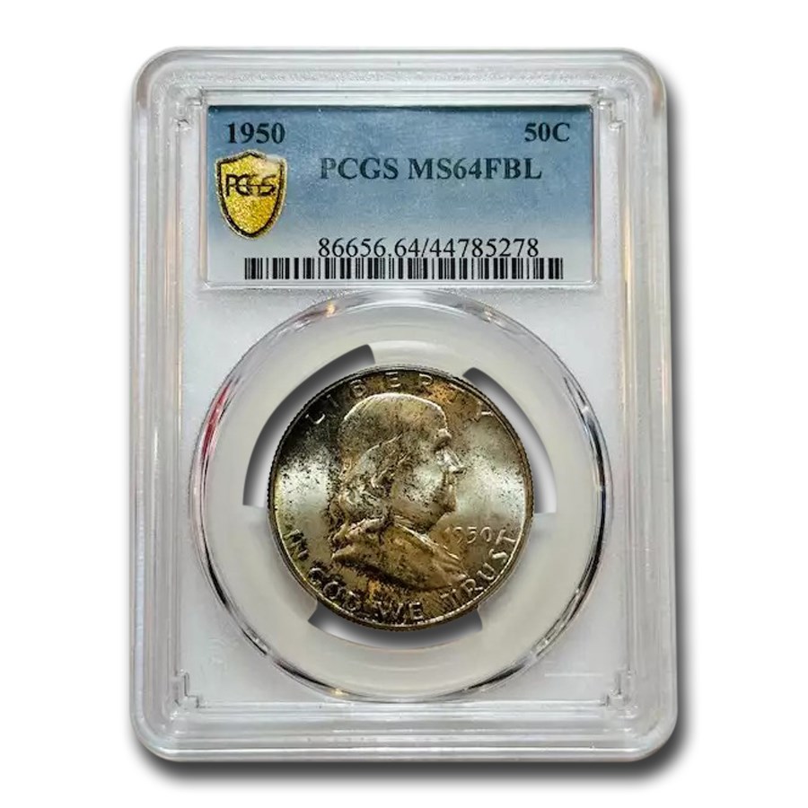 1950 Franklin Half Dollar MS-64 PCGS (FBL)