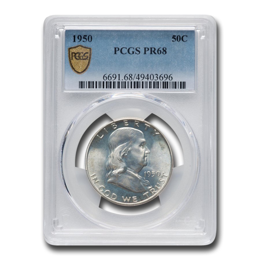 1950 Franklin Half Dollar PR-68 PCGS