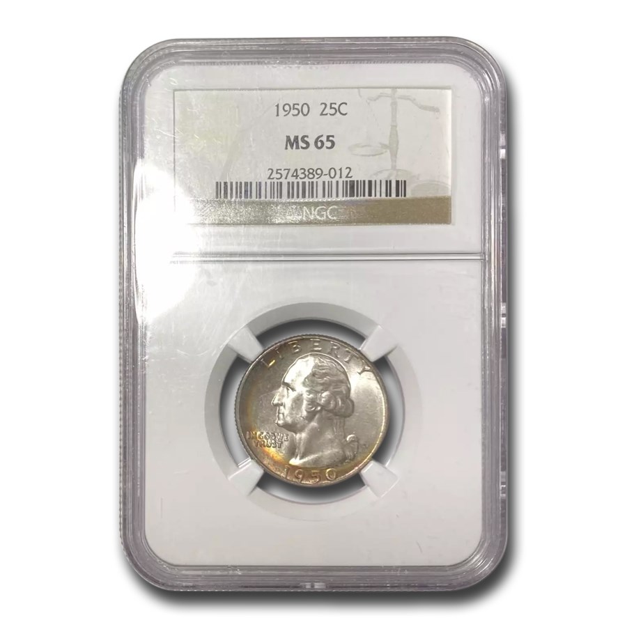 1950 Washington Quarter MS-65 NGC