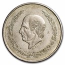 1951-1954 Mexico Silver 5 Pesos Hidalgo Avg Circ