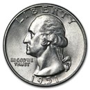 1951-D Washington Quarter AU