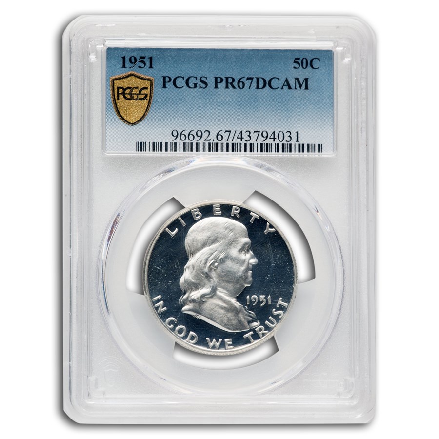 1951 Franklin Half Dollar PR-67 DCAM PCGS