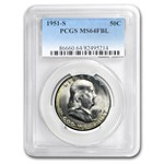 1951-S Franklin Half Dollar MS-64 PCGS (FBL)