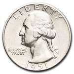 1951-S Washington Quarter AU