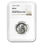 1951-S Washington Quarter MS-66 NGC