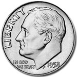 1952-D Roosevelt Dime BU