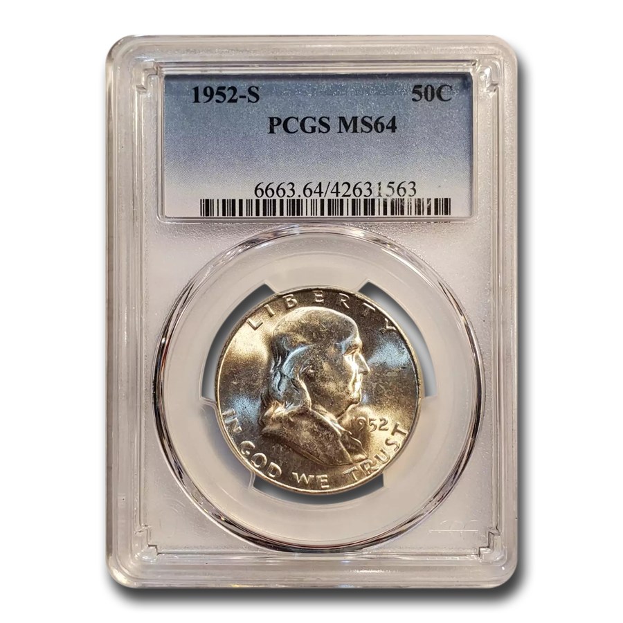 Buy 1952-S Franklin Half Dollar MS-64 PCGS | APMEX