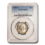 1952-S Washington Quarter MS-67 PCGS