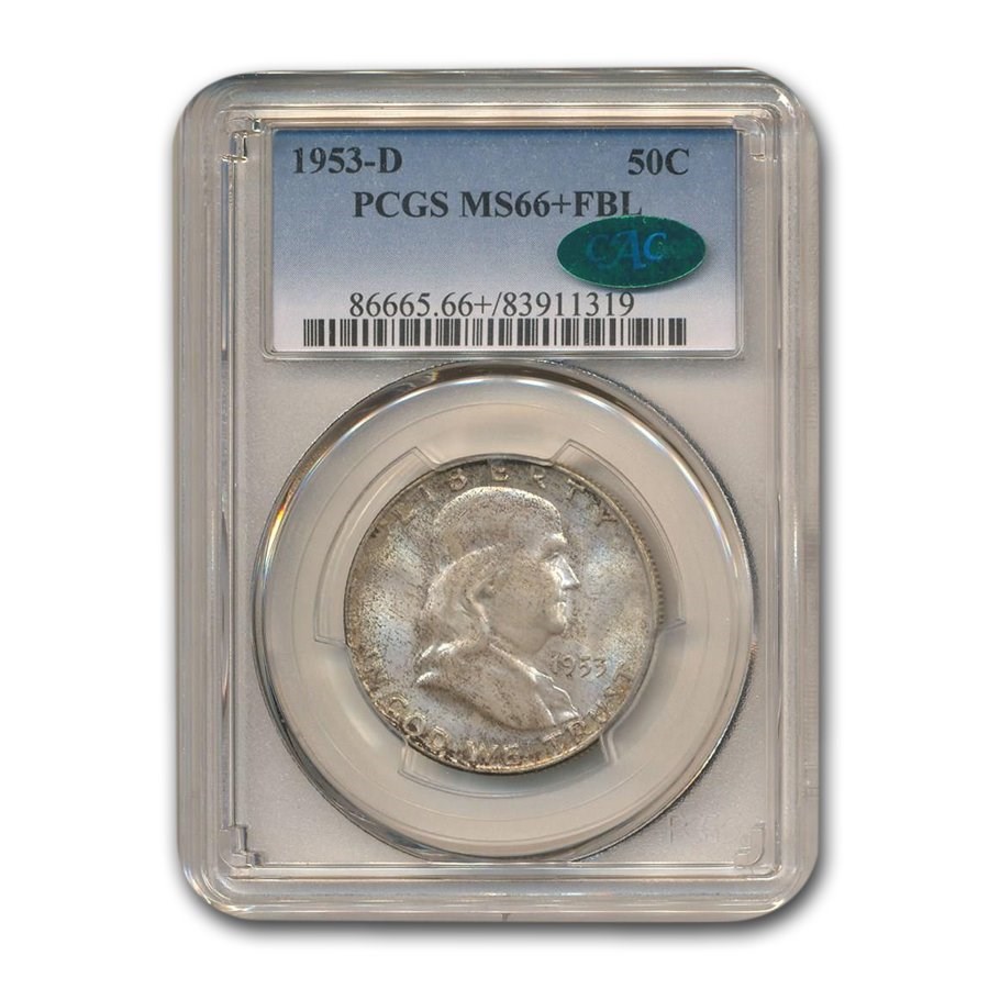 Buy 1953-D Franklin Half Dollar MS-66+ PCGS CAC (FBL) | APMEX