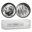1953-D Roosevelt Dime 50-Coin Roll BU