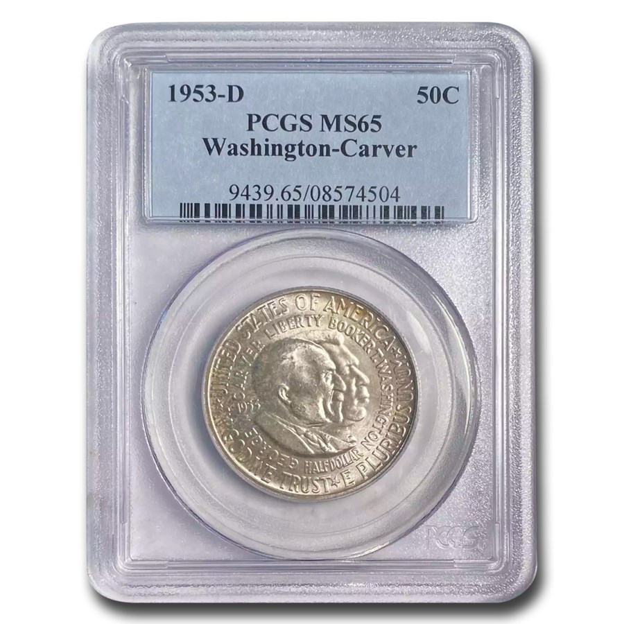 1953-D Washington/Carver Commemorative Half Dollar MS-65 PCGS