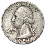 1953-D Washington Quarter VG/XF