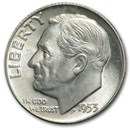 1953 Roosevelt Dime BU