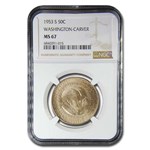 1953-S Washington-Carver Half Dollar Commem MS-67 NGC