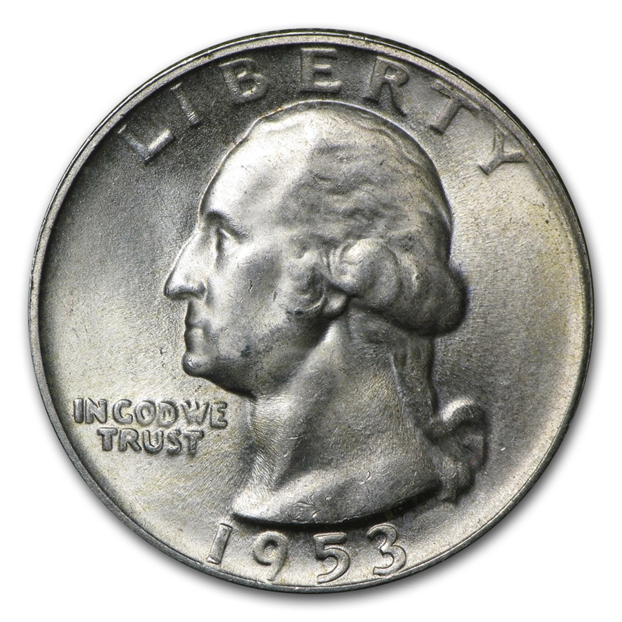 1953-S Washington Quarter BU