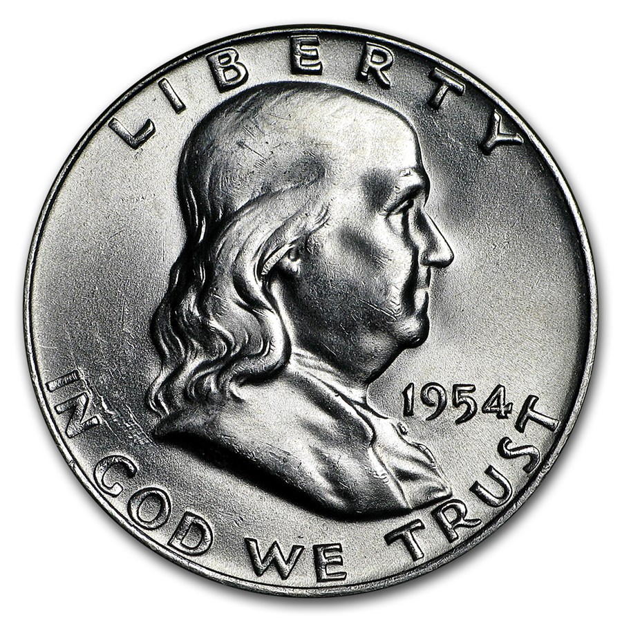 1954-D Franklin Half Dollar BU