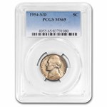 1954-S/D Jefferson Nickel MS-65 PCGS