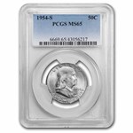 1954-S Franklin Half Dollar MS-65 PCGS