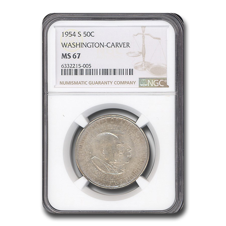 1954-S Washington Carver Commemorative Half Dollar MS-67 NGC