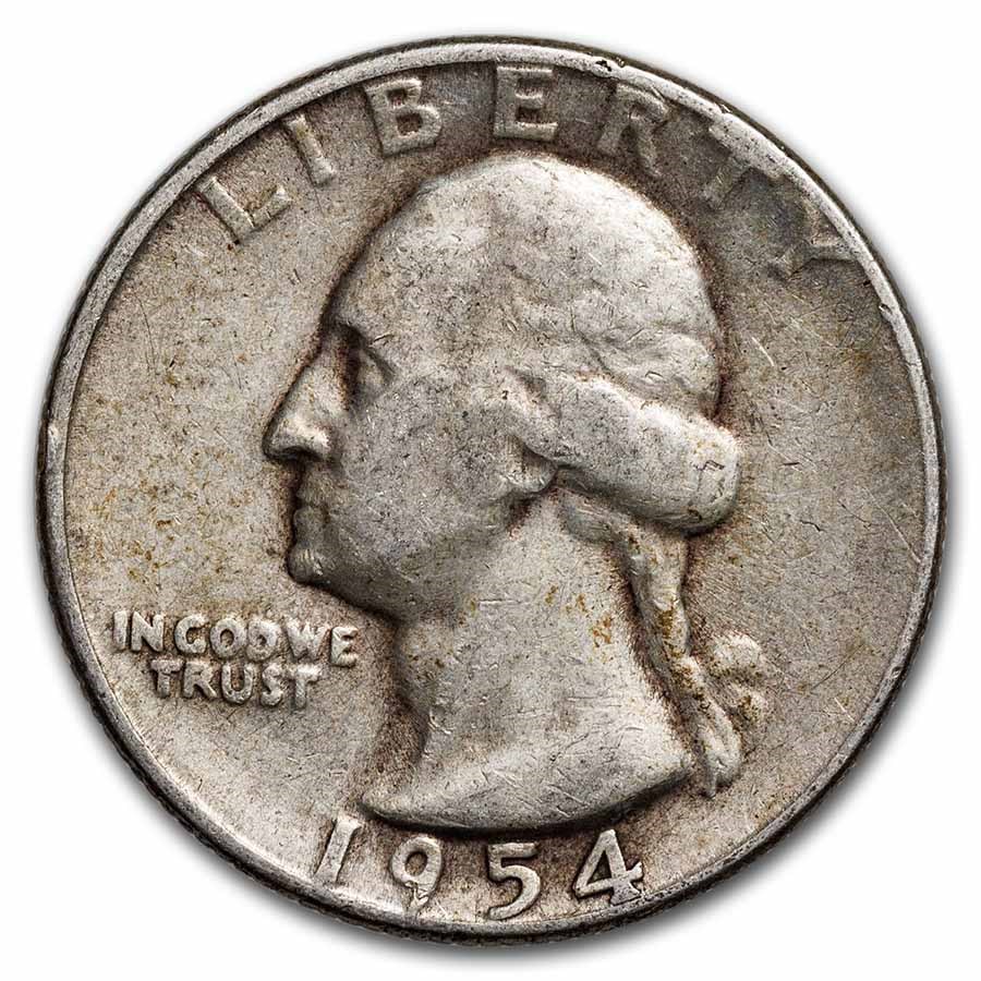 1954-S Washington Quarter VG/XF