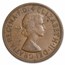1955-1964 Australia Bronze Penny Elizabeth II Avg Circ