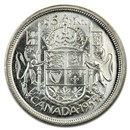 1955 Canada Silver 50 Cents Elizabeth II BU/Prooflike