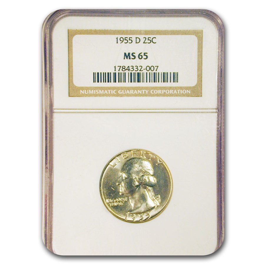 1955-D Washington Quarter MS-65 NGC