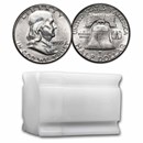 1955 Franklin Half Dollar 20-Coin Roll Avg Circ