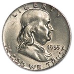 1955 Franklin Half Dollar AU