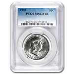 1955 Franklin Half Dollar MS-64 PCGS (FBL)