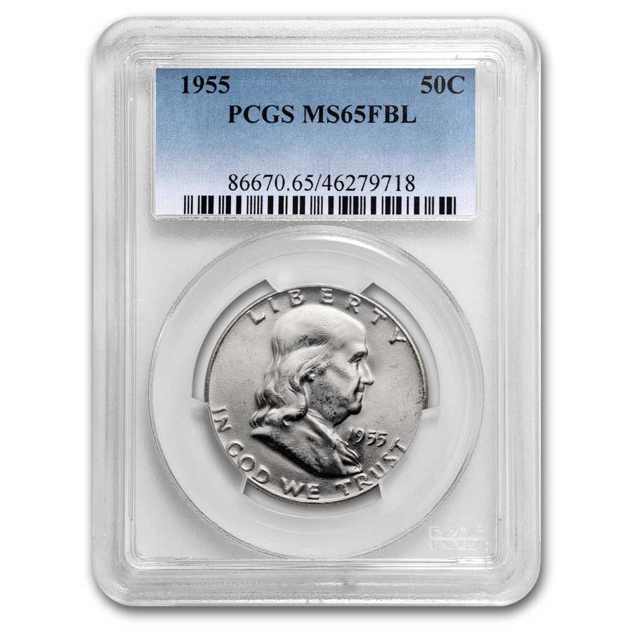 Buy 1955 Franklin Half Dollar MS-65 PCGS (FBL) | APMEX