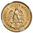 1955-M Mexico Gold 5 Pesos MS-64 PL NGC