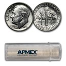 1955-S Roosevelt Dime 50-Coin Roll BU